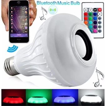 Bombillo bluetooth para poner música y luces de 16 colores 