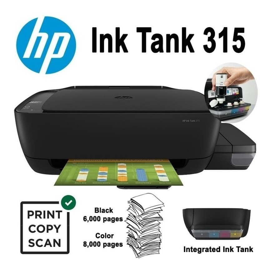 Multifuncional HP Ink Tank 315 Color Tinta Cotinua Z4B04A