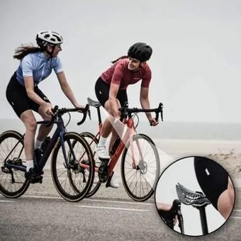 Sillín de bicicleta transpirable de fibra de carbono 