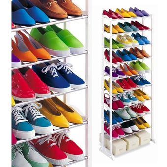 Zapatero hasta 30 pares organizador zapatos desarmable 10 niveles