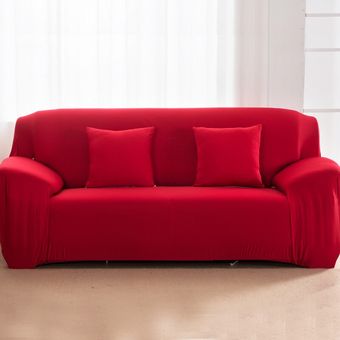 Funda cubresofá de Color sólido para sala de estar,LICRA elástico,funda de sofá,toalla de sofá elástica #Green 
