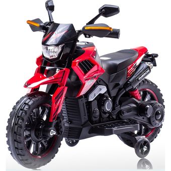 Moto Carro Electrica Niños 3 Año Doble Bateria Usb 12v Mp3 - Rojo