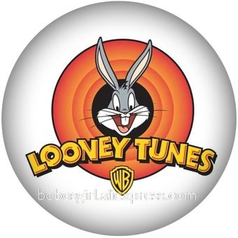 Cartoon Rabbit Looney Tunes Glass Narrath Jewelry Diy Photo 
