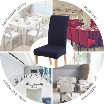 Funda de LICRA elástica para silla,Espalda alta elástica extraíble de Color sólido para sofá,sillón,boda,Hotel,banquete #Crimson 
