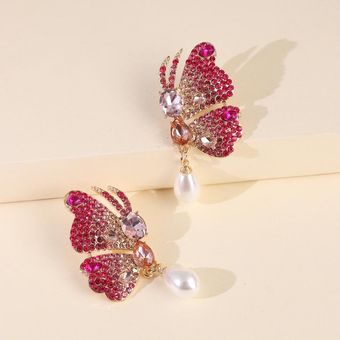 Nuevos Diamantes Multicolores Butterfly Charm Suspension 