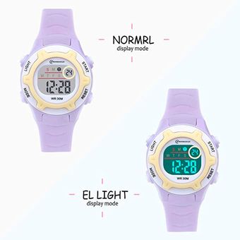 Reloj Digital Niña-Niño Impermeable Rosado Mas Estuche Pimushop