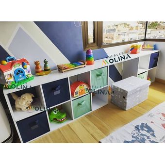Organizador Mueble Infantil Biblioteca De 8 Cubos