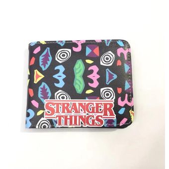 Stranger Things monedero para hombres y mujeres monedero de cuero regalo creativo carteras peq SAI 