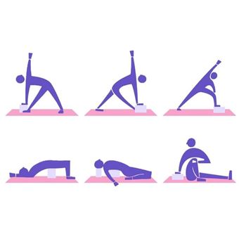 Bloque de Yoga de EVA para mujer,ladrillo de espuma moldeadora de cuerpo,ayuda para el estiramiento,accesorios de entrenamiento de salud universales,5 colores,nuevo 