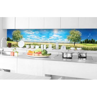 Papel Tapiz para Cocina Dimex Line Jardín Zen 350x60 cm Multicolor 