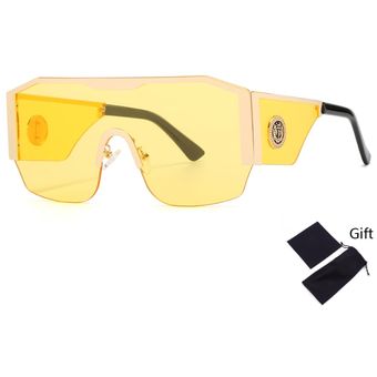 un diseñomujer Vintado gafas de sol cuadradas de gran tamaño 