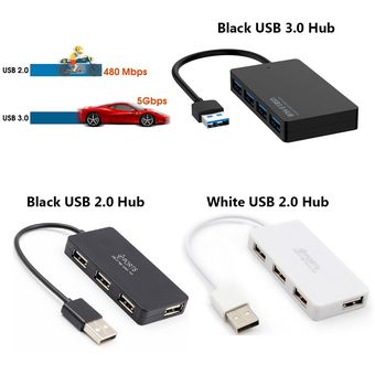 Concentrador USB 3,0 de alta velocidad,de 4 puertos adaptador externo,divisor USB,expansor de enchufe y juego para ordenador portátil,PC y Accesorios de ordenador 
