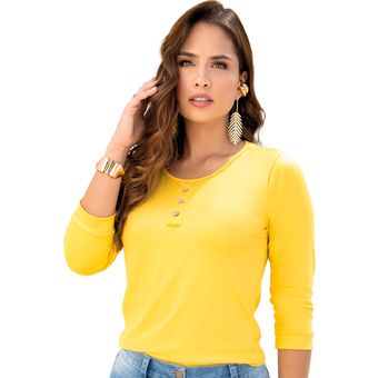 Blusa manga larga para mujer