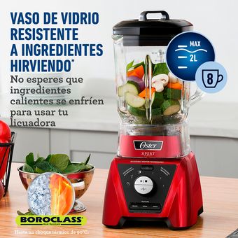 Licuadora Oster Push Button 6 Velocidades Vaso de Vidrio