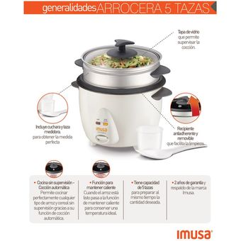 Olla arrocera IMUSA 5 Tazas Gris - Imusa