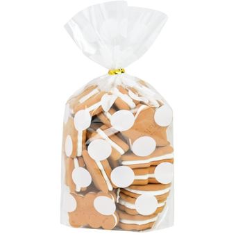 Bolsa de plástico de golosinas para galletas bolsas de embalaje par 