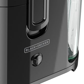  BLACK+DECKER Extractor de jugo de frutas y verduras de 400  vatios, negro, JE2400BD : Hogar y Cocina