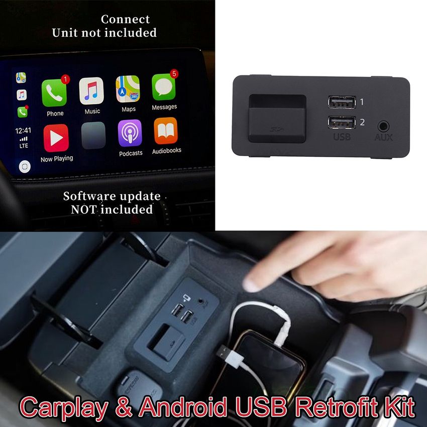 para Mazda 3 6 CX-3 5 9 Apple Carplay y Android Puerto USB Hub Módulo