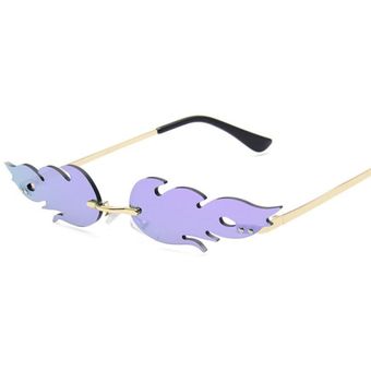 Lentes de color púrpura gafas de sol femeninas de fuego,mujer 