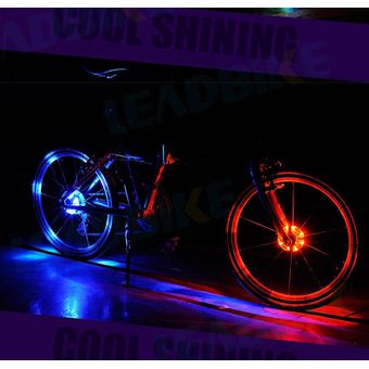 Luz LED para ruedas de bicicleta montada en neumáticos 