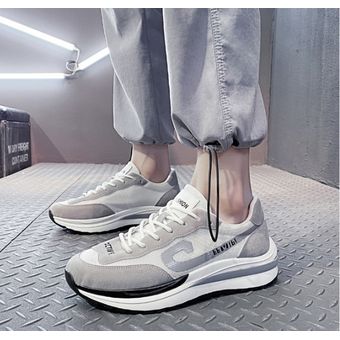 2021 primavera nuevos zapatos deportivos para hombre-gris 