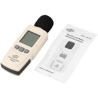 GM1352 30-130dB Sonómetro digital de volumen de ruido decibelio Monitoreo Blanco 