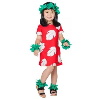 Cosplay Vestido Hawaiana - Disfraz Lilo y Stich - Disfraces para Niñas