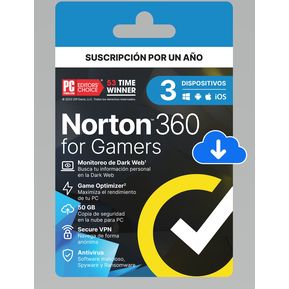 Combo Norton 360 Deluxe 25GB para 3 Dispositivos 12 Meses + Norton