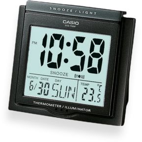 Reloj Despertador de mesa Casio Dq750 Termómetro y Calendario