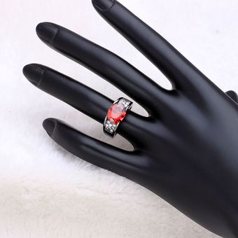 Anillo De Boda De Lujo De Oro Negro Joyería De Compromiso De 