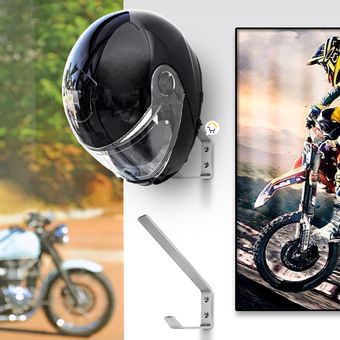 Soporte Para Casco Moto Multifuncional Pared 628011
