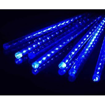 8 PCS 50cm LED Lluvia de meteoros de luz Garland luces Luz de Navidad versión de la UE 