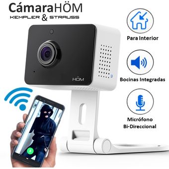 Cámara de Vigilancia 1080P FHD Teckin WiFi Interior, Visión Nocturna, Audio  Bidireccional, Detección de Movimiento, Funciona