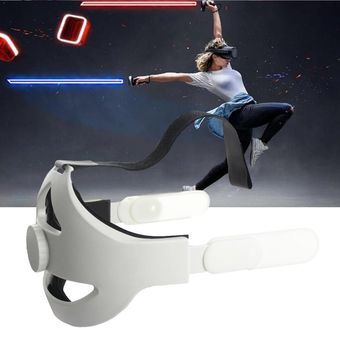Blanco Ajustable para Oculus Quest 2 Correa para la cabeza de Realidad Virtual Reality Correa Elite 
