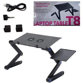 Generico - Mesa Ajustable Portatil Ventilación Multiusos Laptop Table T8