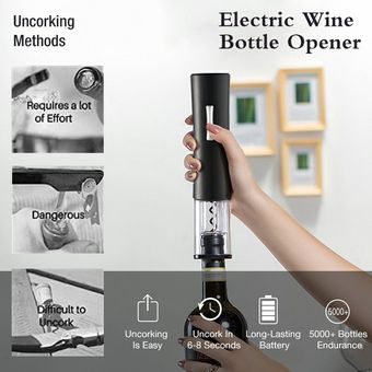 Botella abridor automático de Jar abridor Para Vino Tinto Vino Tinto eléctrico Abridores 