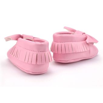 Bebé Casual PU Cuero Tassels Bowknot Interior Niño Sole Suela Soft Soft Bebé Casual PU Cuero Tassels Bowknot Interior Niño Sole Suela Soft Soft