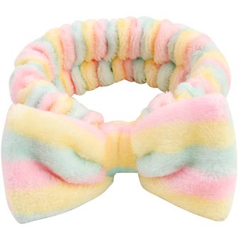 novedad de accesorios para el pelo turbante Cinta para el pelo con lazo para mujer y niña bandanas de lana Coral con letras OMG 