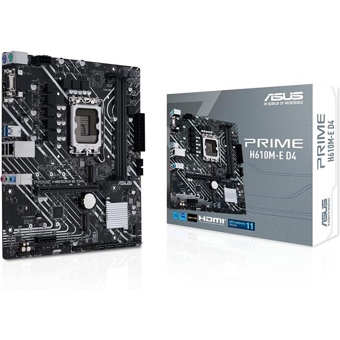 Tarjeta Madre ASUS PRIME H610M-E D4 Intel 1700 DDR4 M-ATX