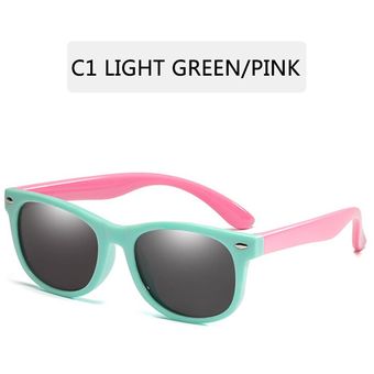 K89 CGID gafas de sol polarizadas de goma suaves a la moda con marco flexible 100% Protección UV 400 para ni?os ni?os de 3-10 a?os 