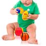 Pelotas Didácticas x4 Espuma Suave Bebé 4043F