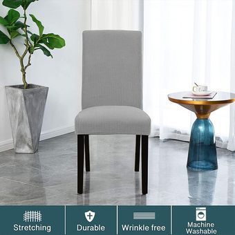 Funda elástica de LICRA para silla de comedor,de 3 tipos funda impermeable,Jacquard,para cocina,funda para silla de comedor #Type1 navy blue 