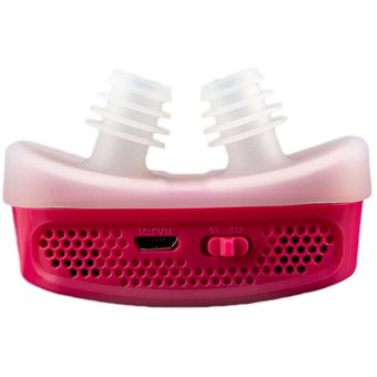 Tree-on-Life Micro CPAP Dispositivo electrónico Anti ronquidos para la apnea del sueño Detener el ronquido Ayuda tapón 