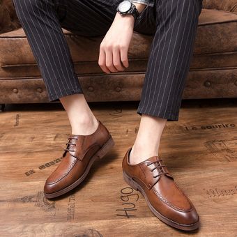 Zapatos de vestir Oxford de negocios formales de gran tamaño para hombres 