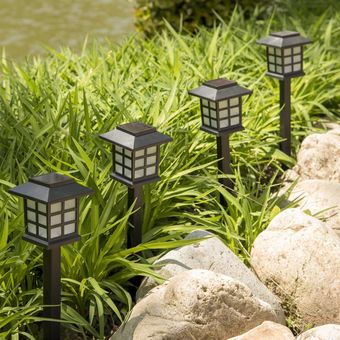 NetDot 2 artículos Lámpara Solar Led Luz Exterior Jardín Impermeable 