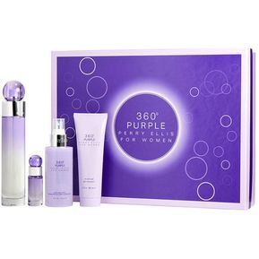 Perry Ellis Set 360 Purple Women Parfum 118ml Para Mujer