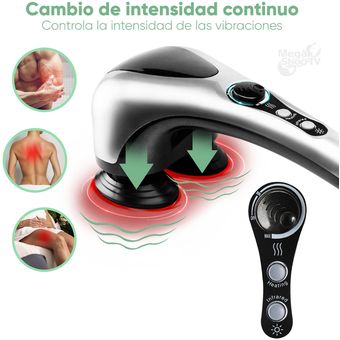 Masajeador Electrico Doble Infrarrojo Cabezal Spa Cuello Relajante