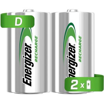 Cargador Universal Pilas Energizer + 2 Pilas Recargables C
