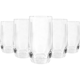 Set X 6 Vasos De Vidrio Alpine Nova X 280ml Elegante Calidad