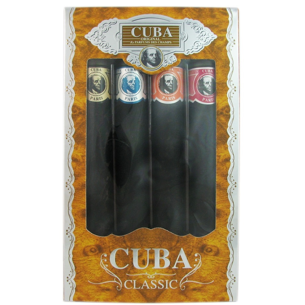Set Cuba Classic Caballero Des Champs 4 Pz 35 ml c/u Spray